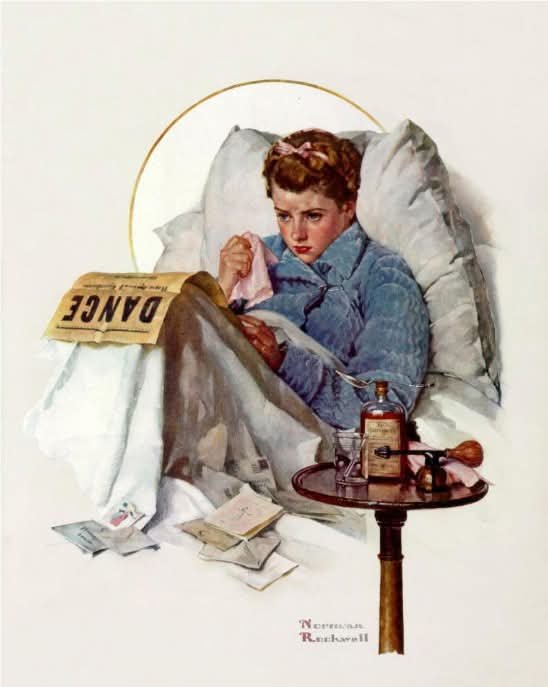 Solve Norman Rockwell jigsaw puzzle online with 20 pieces