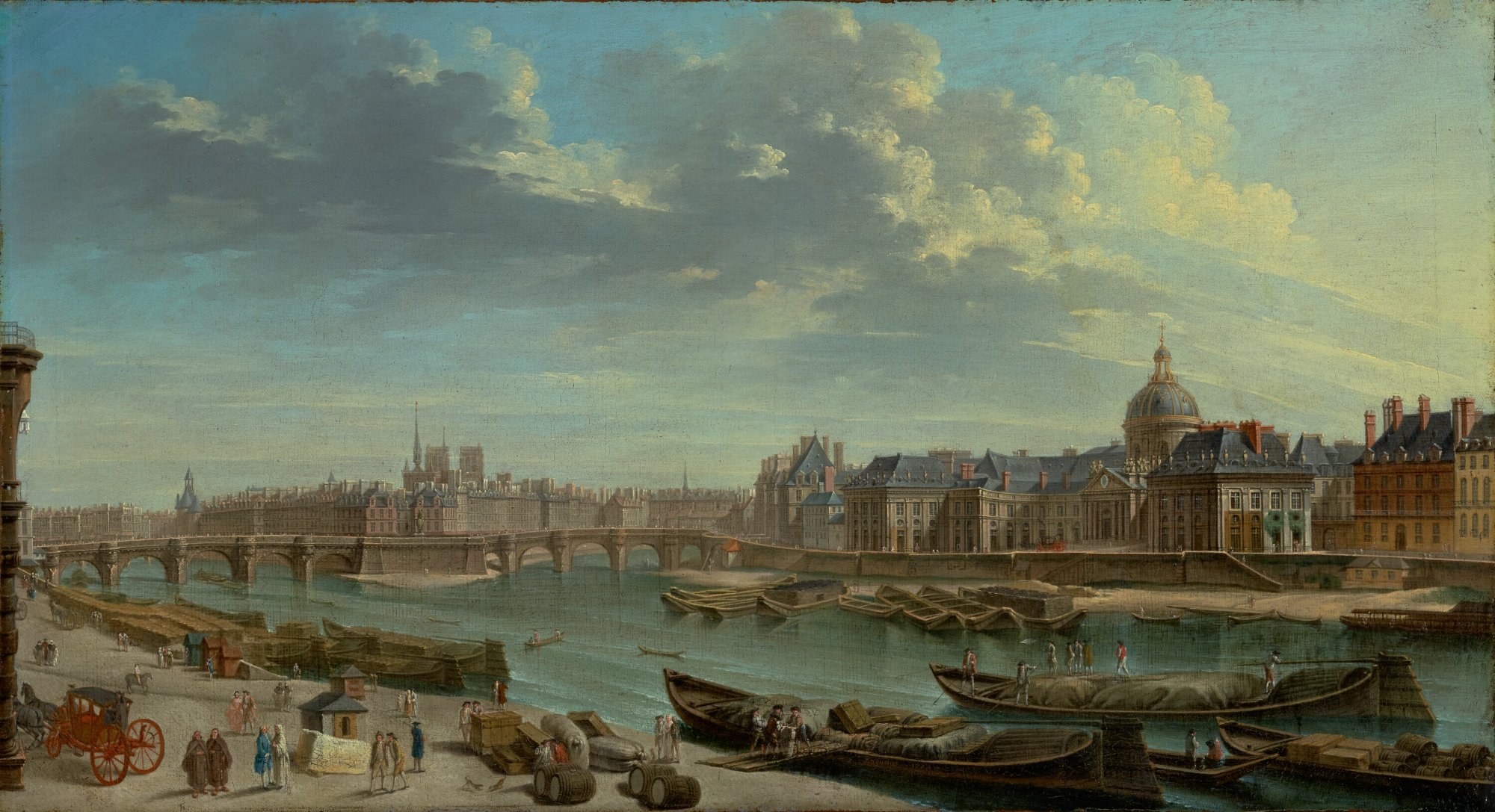 Solve A View of Paris with the Ile de la Cité, 1763 JeanBaptiste