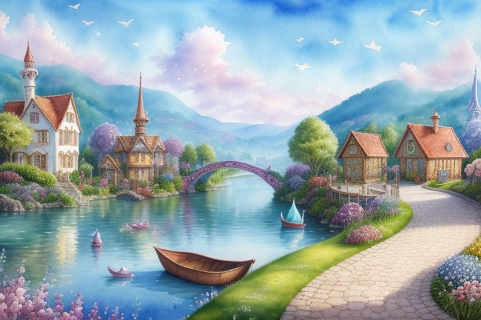 Solve A land of imagination jigsaw puzzle online with 247 pieces