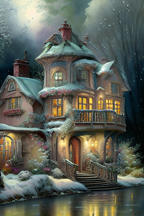 Solve Snow Day jigsaw puzzle online with 96 pieces