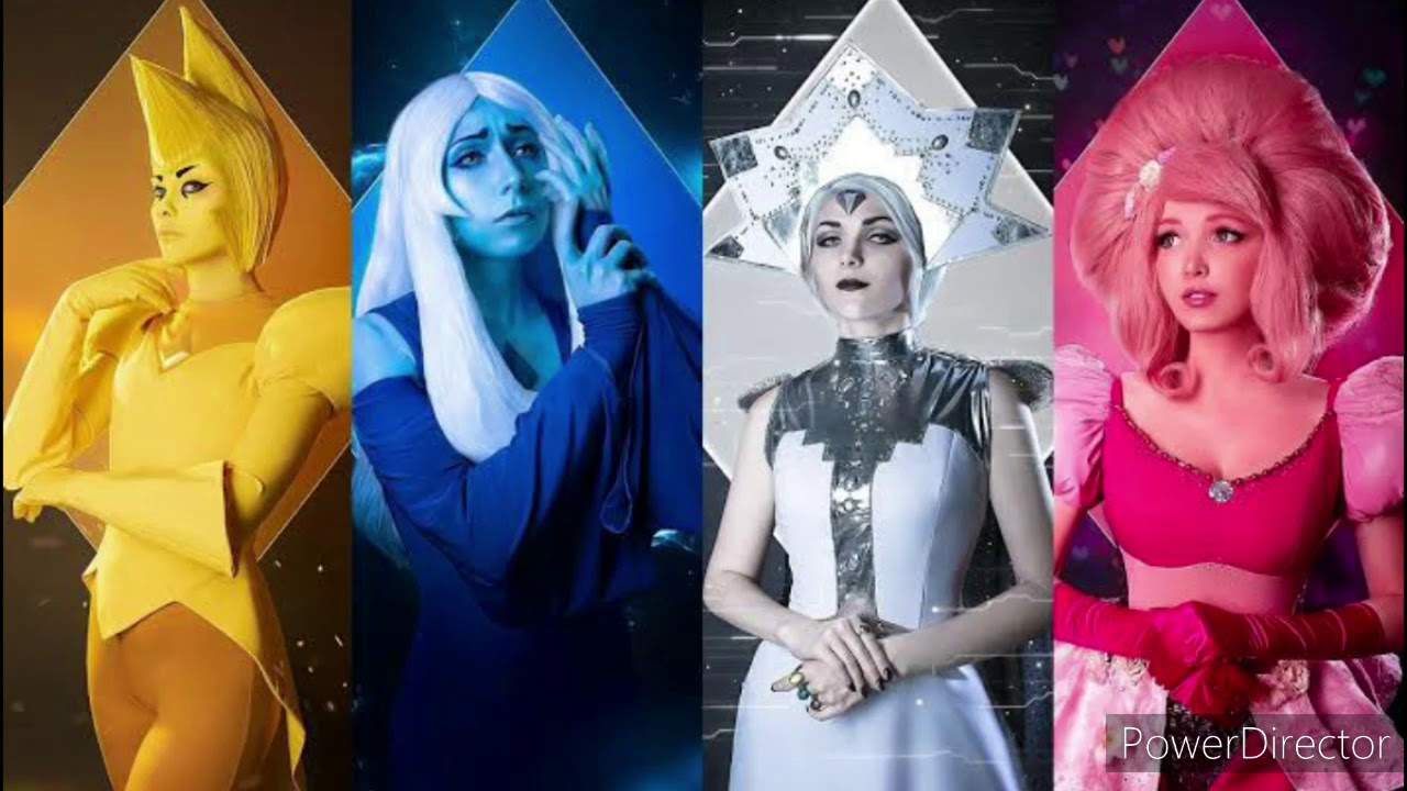 Solve Steven Universe Diamonds Cosplay jigsaw puzzle online with 252 pieces