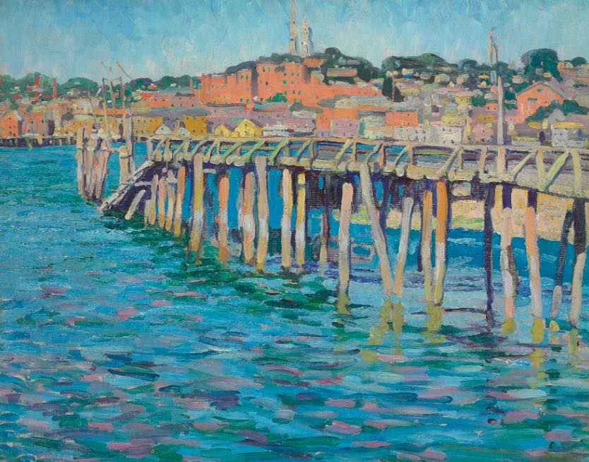 Solve Jane Peterson (American, 1876–1965), An Old Pier, Gloucester (ca ...