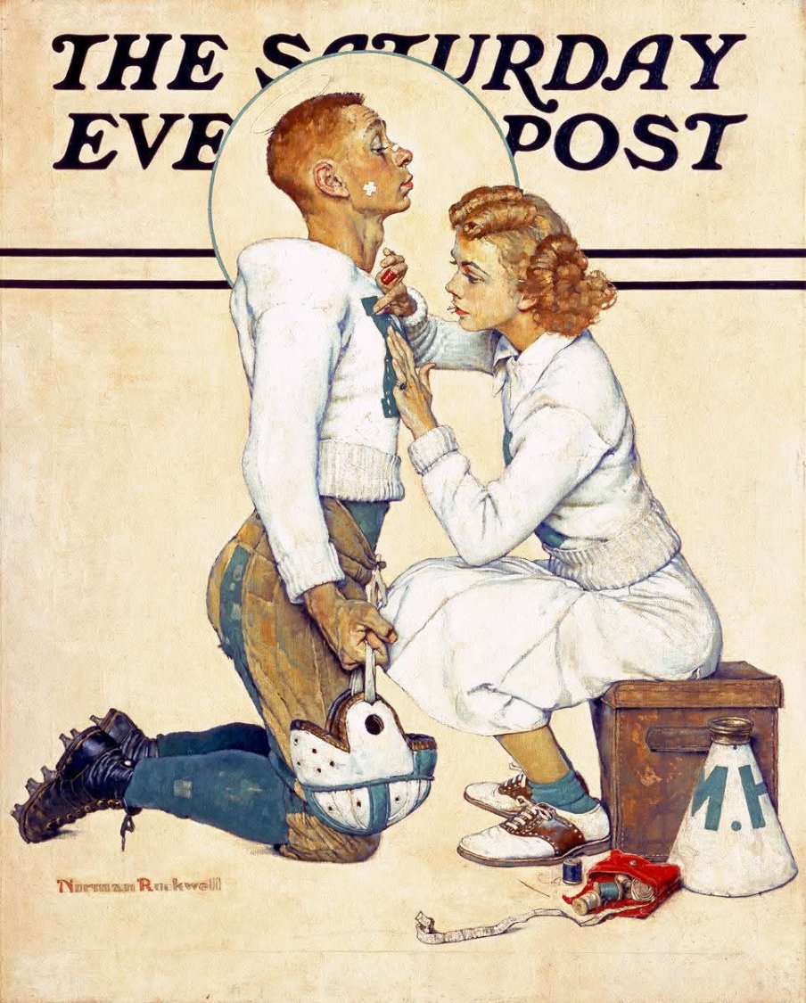 Solve Norman Rockwell jigsaw puzzle online with 20 pieces