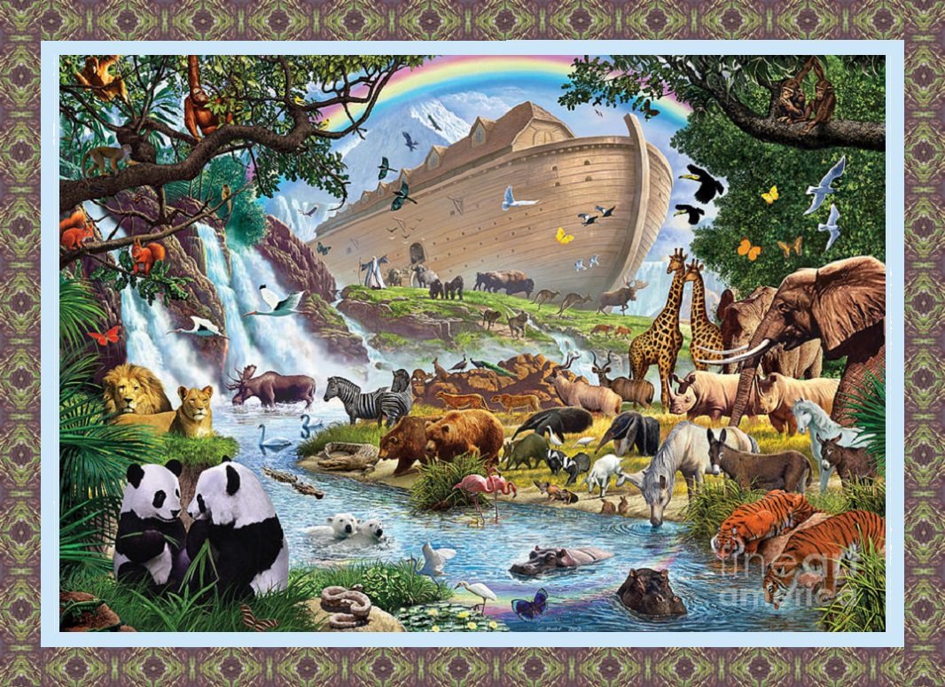 Solve Noah's Ark jigsaw puzzle online with 48 pieces