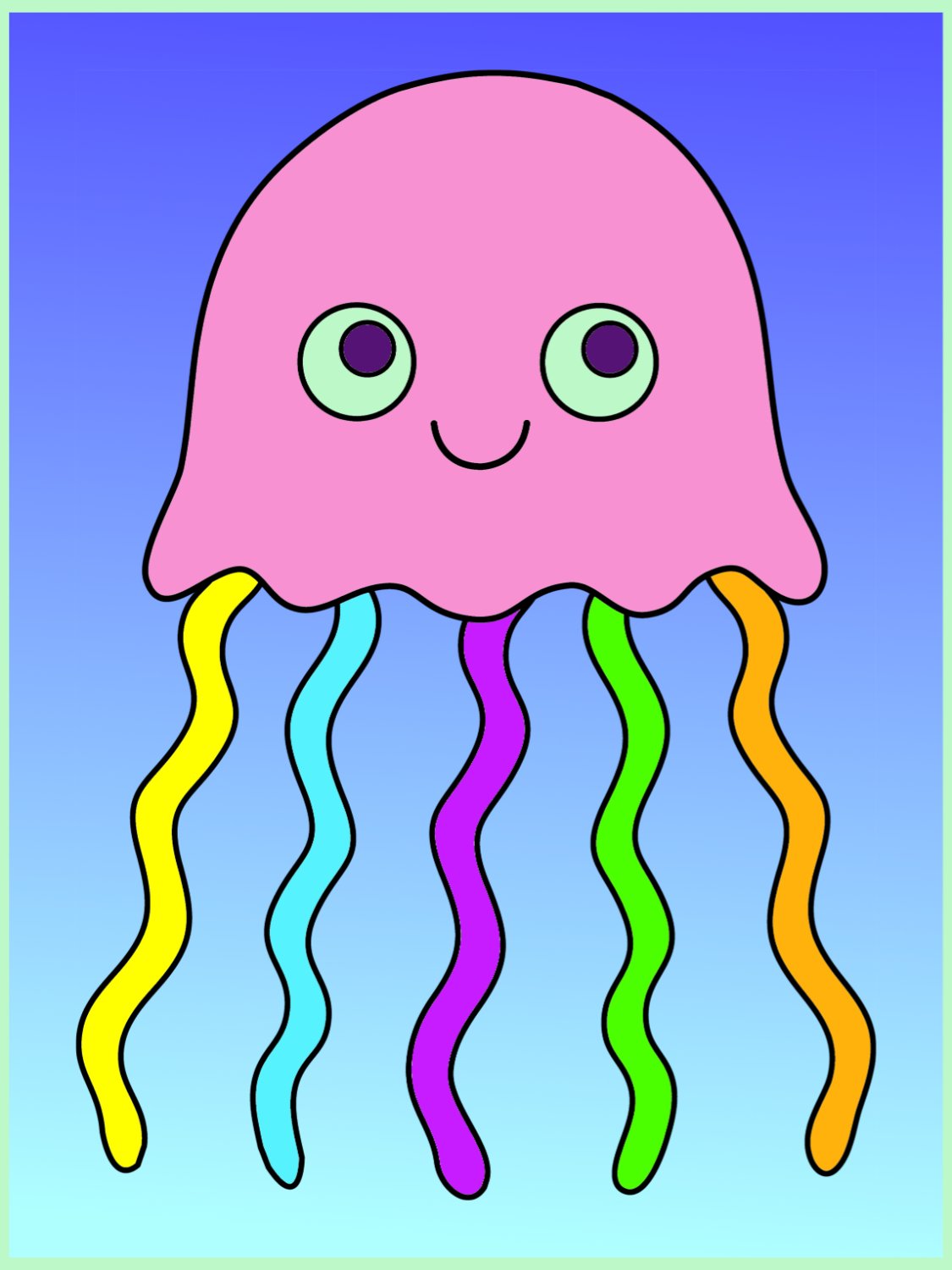 Solve Silly Jellyfish jigsaw puzzle online with 500 pieces