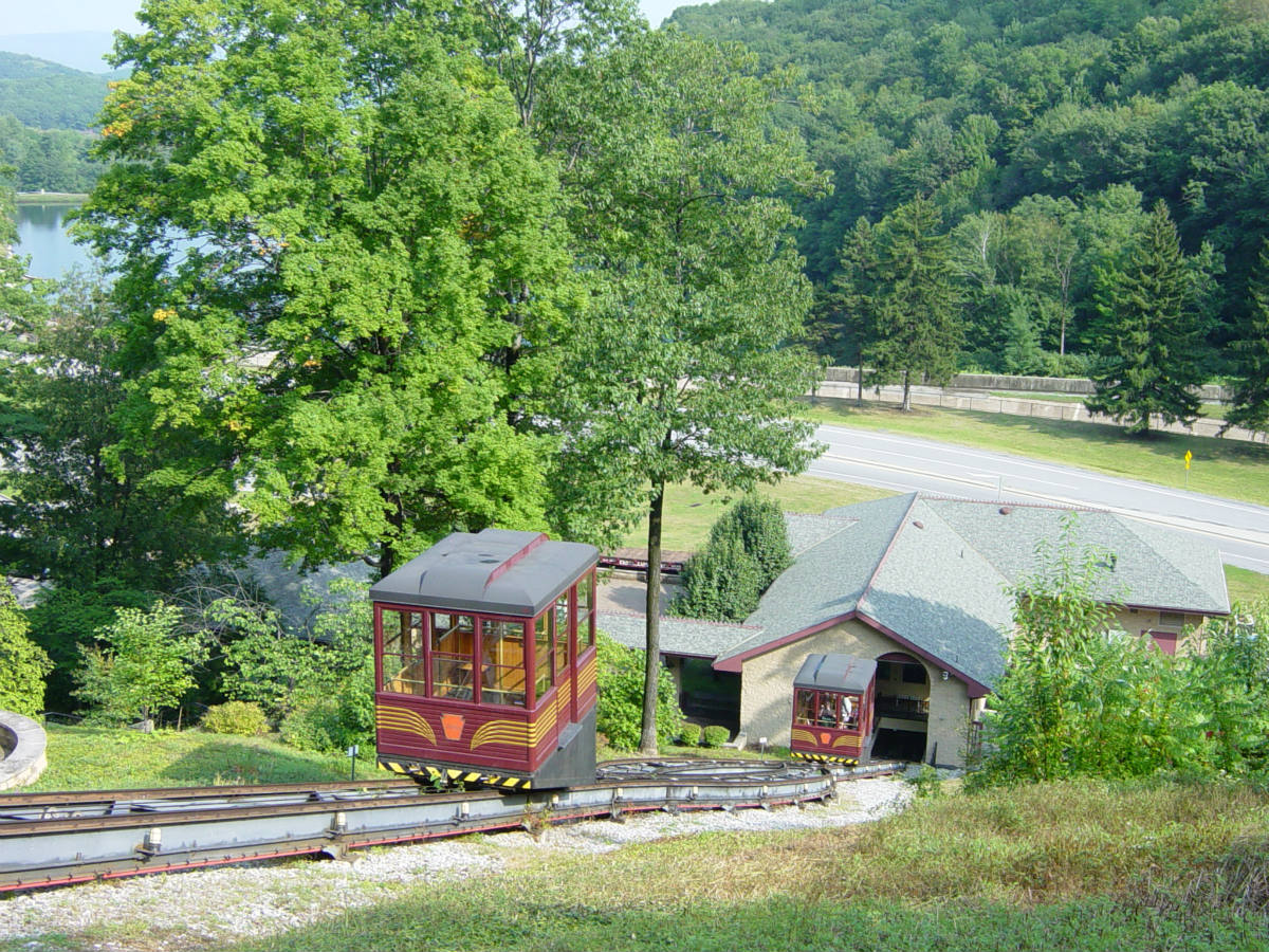 Solve Horseshoe Curve Incline, Altoona PA jigsaw puzzle online with 108