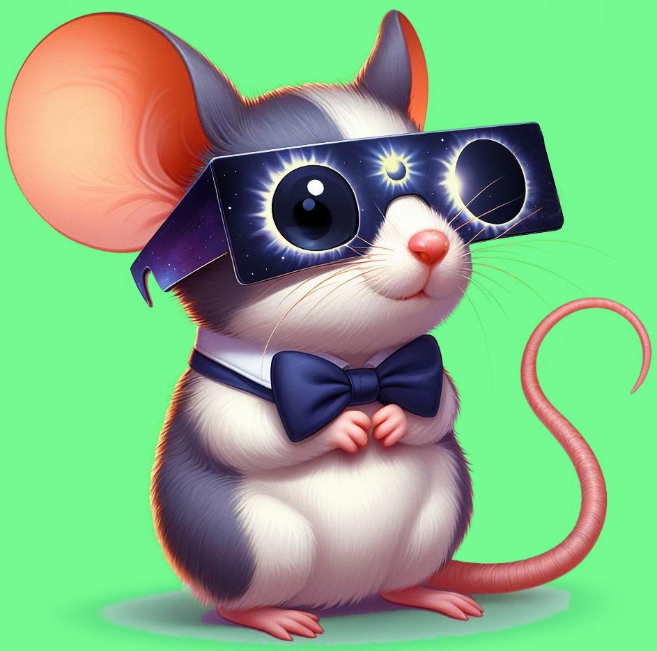 Solve Vernon is ready for the Solar Eclipse, April 2024 jigsaw puzzle