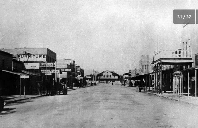 Toile Vintage Nevada USA - Las Vegas Fremont Street Années 1940