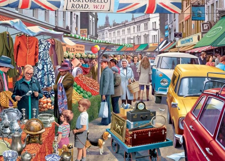 London's Portobello Road jigsaw puzzle in Puzzle of the Day puzzles on