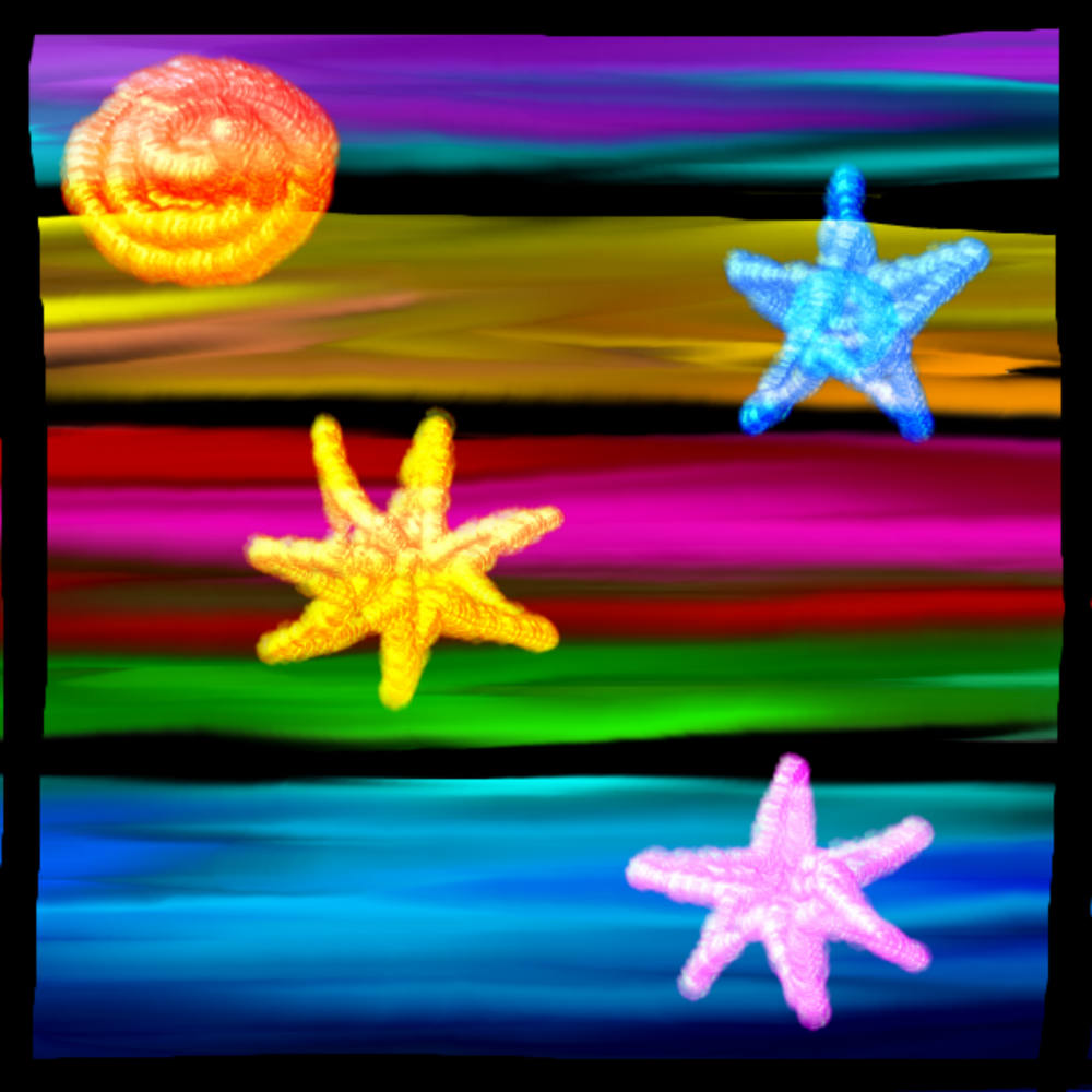 Solve colors and some stars ☺ jigsaw puzzle online with 100 pieces