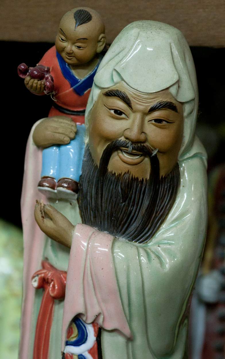 Solve Good Fortune This porcelain statue from Singapore is a