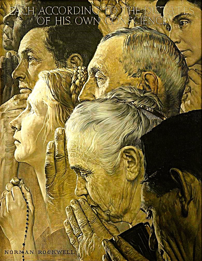 Solve THE LATE, GREAT, NORMAN ROCKWELL - 3 OF 4 jigsaw puzzle online ...