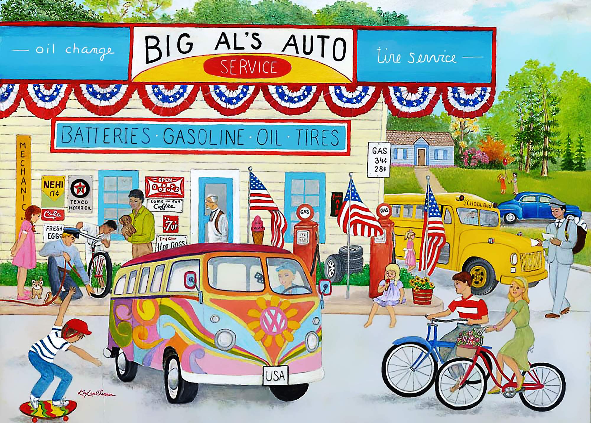 Solve Big Al's Auto copy jigsaw puzzle online with 352 pieces