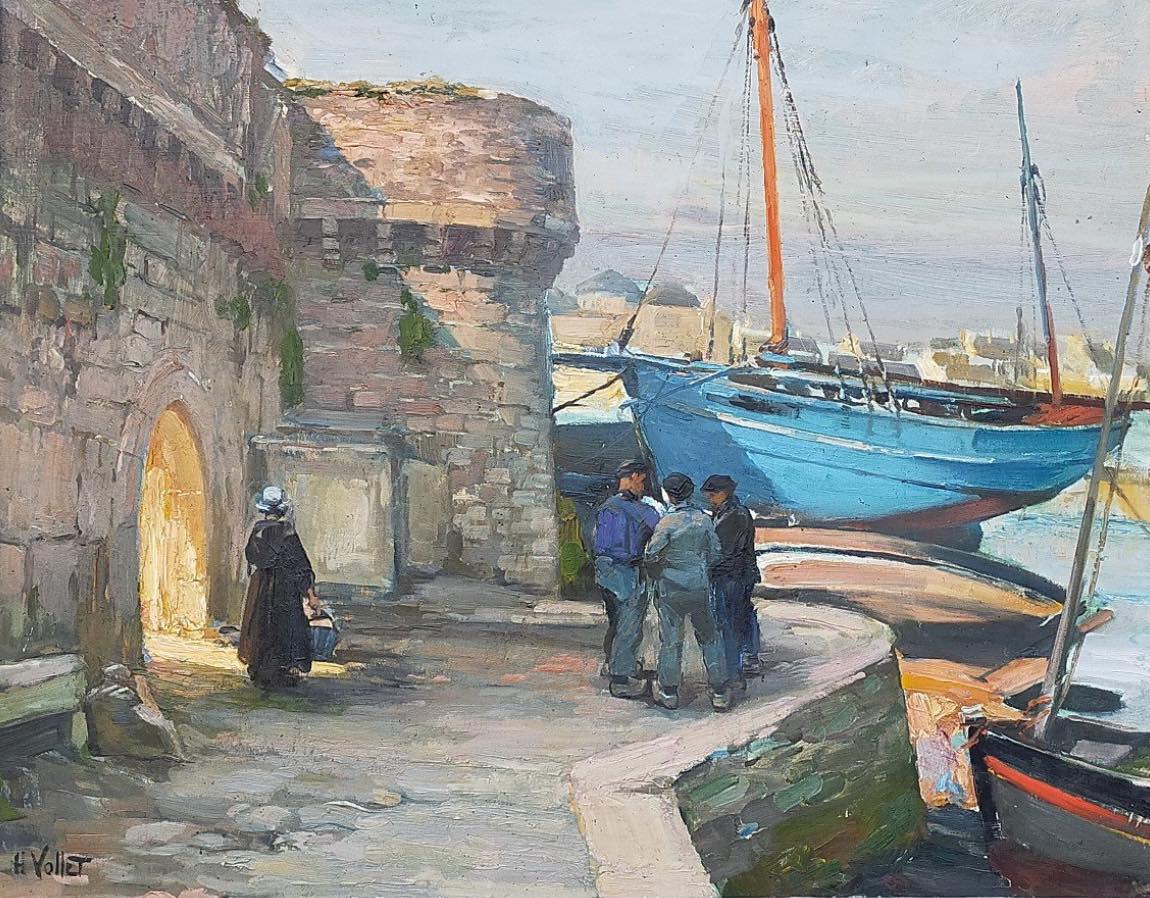Solve Henri Émile Vollet (French, 18611945), Concarneau, Le Quai De La