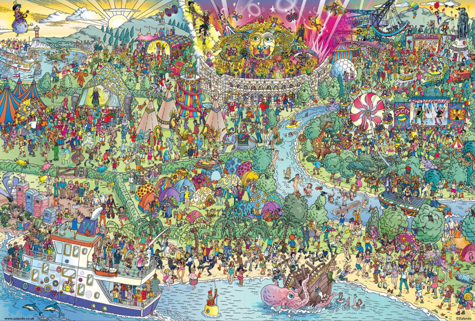 Find Willy Solve Where’s Wally jigsaw puzzle online with 486 pieces