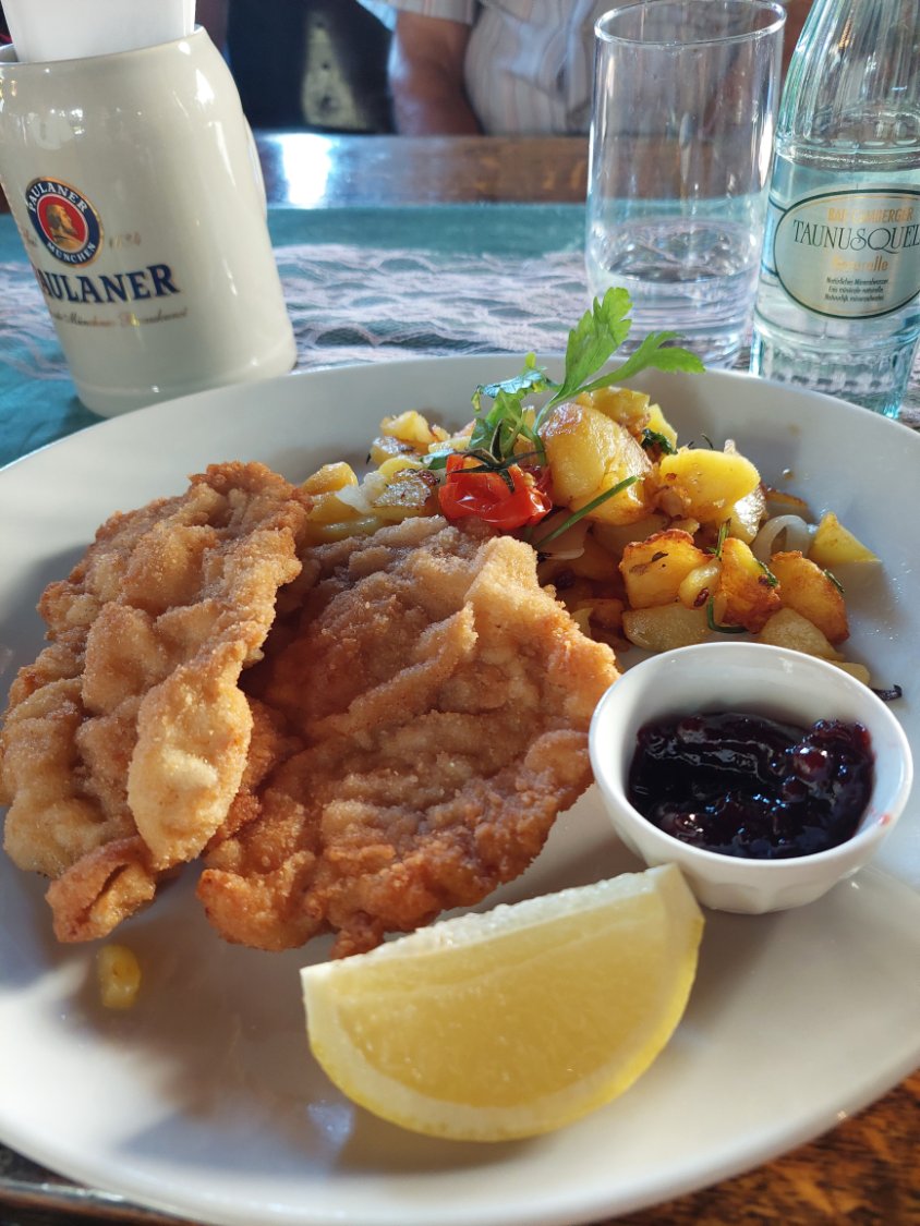 Solve Veal schnitzel in Germany Sunday night jigsaw puzzle online with