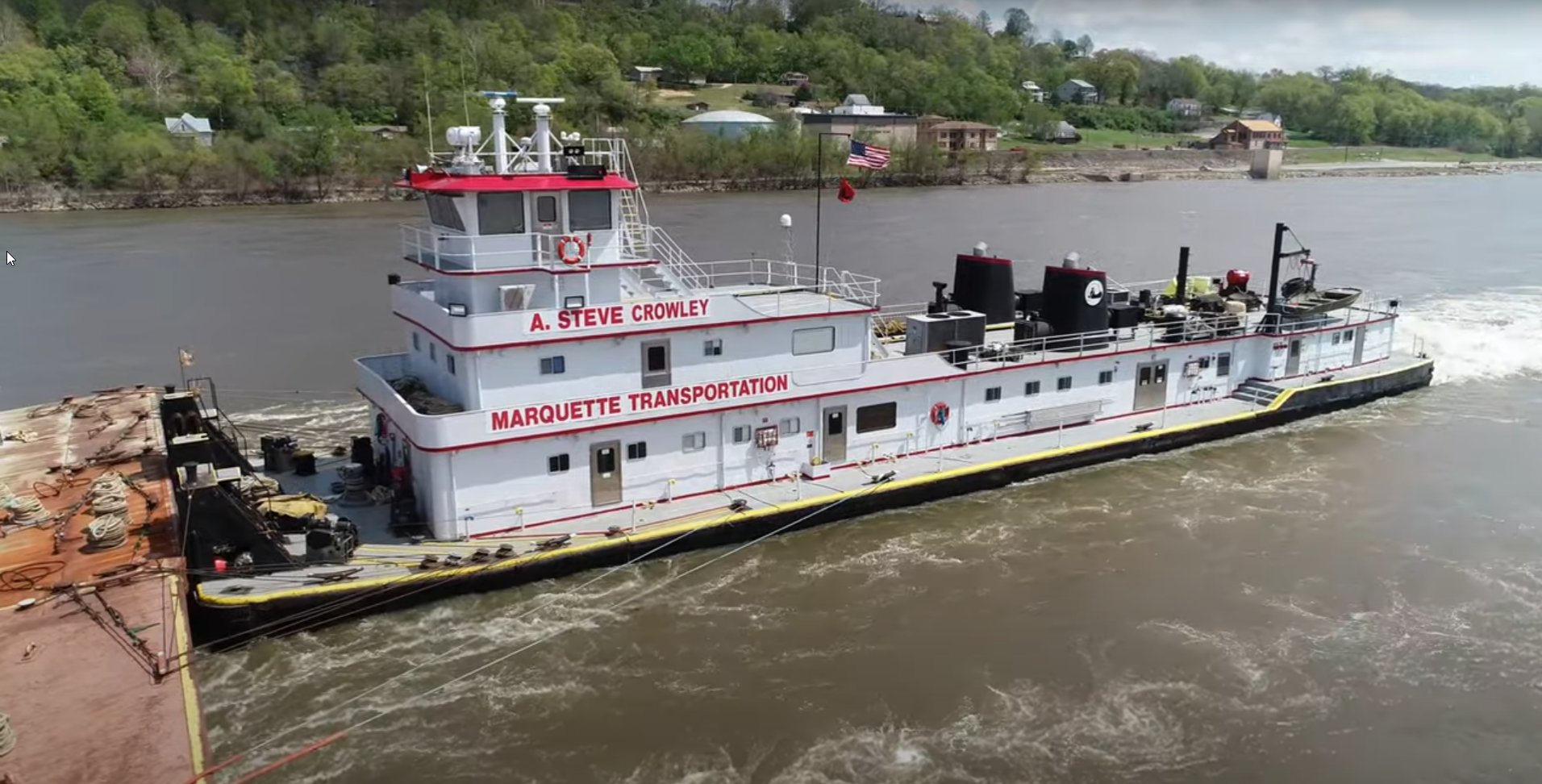Towboat Richard Riley Solve A Steve Crowley Towboat Mississippi jigsaw puzzle online with 66 ...