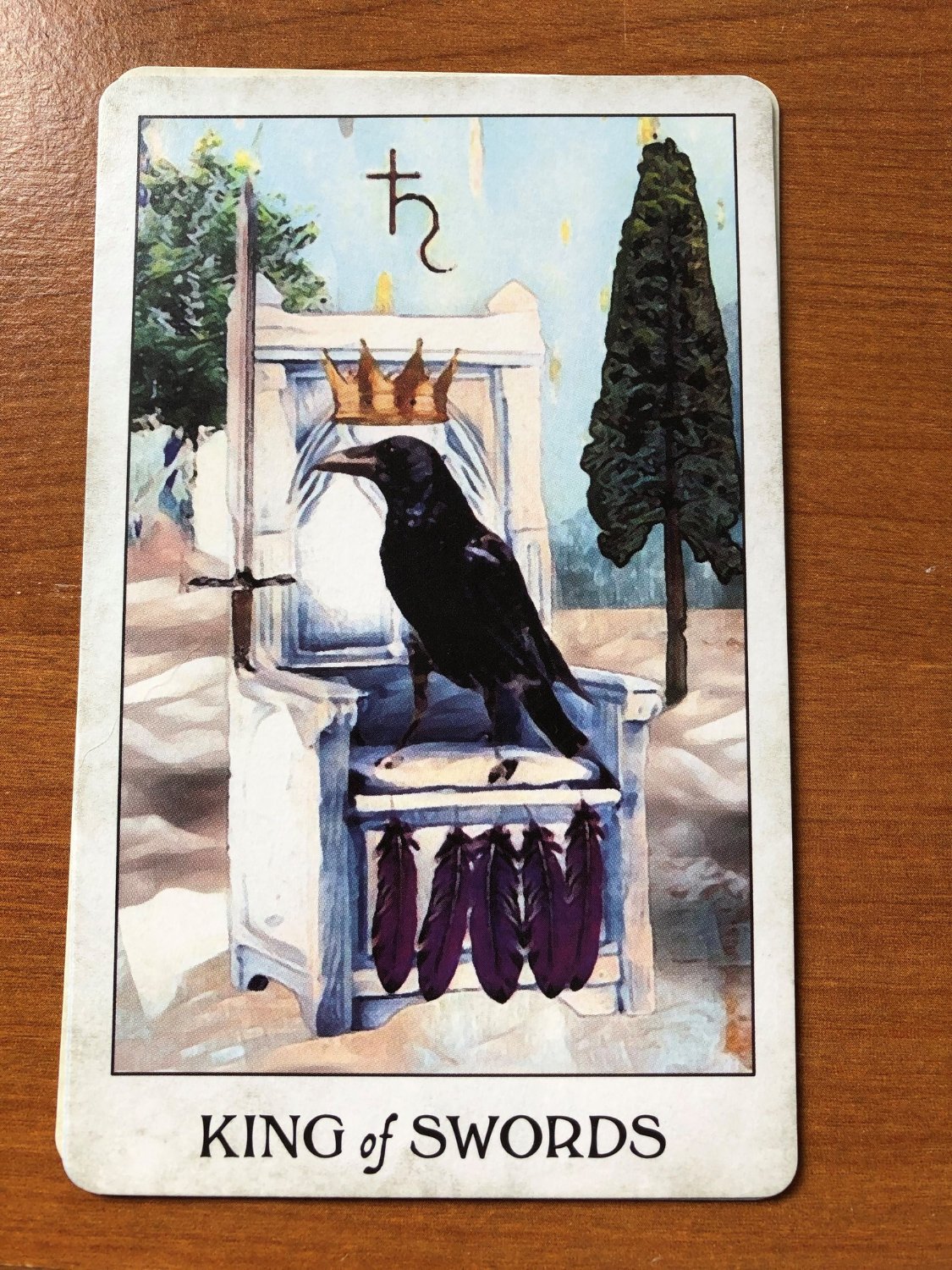 Solve Tarot 7 April jigsaw puzzle online with 48 pieces