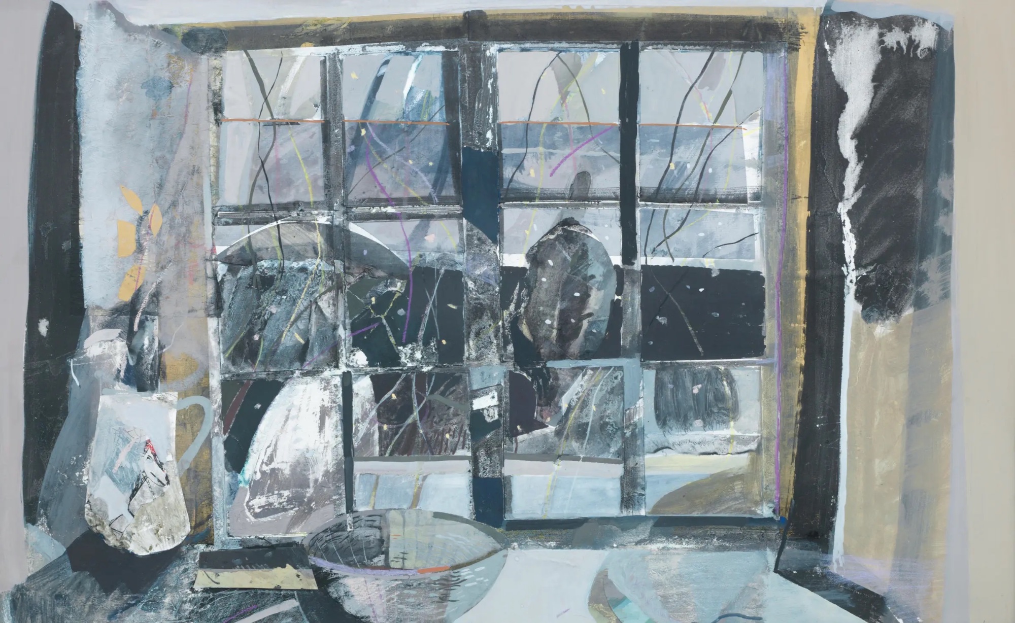 Solve Barbara Rae, Window and Light Snowfall, 1979 jigsaw puzzle online ...