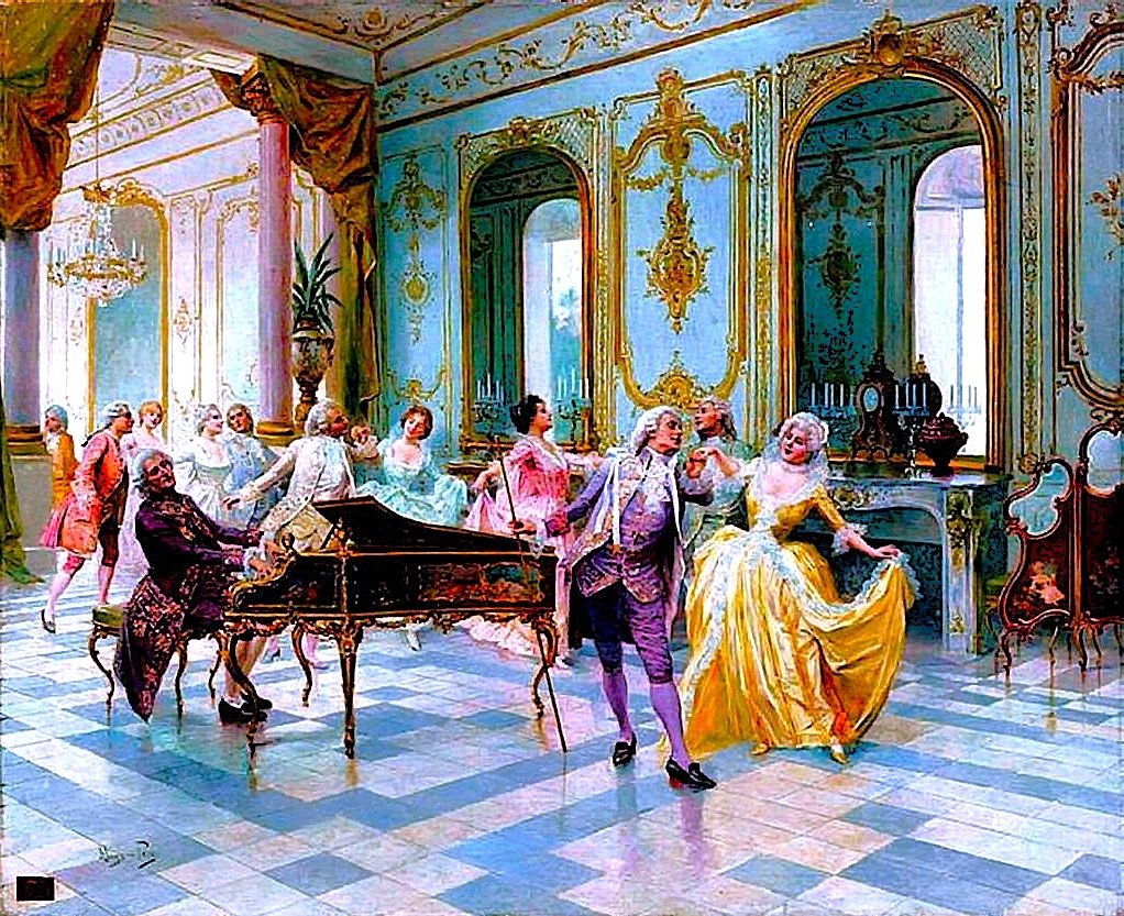 Solve The Dance Lesson jigsaw puzzle online with 143 pieces