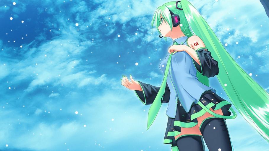 Solve Hatsune Miku jigsaw puzzle online with 28 pieces