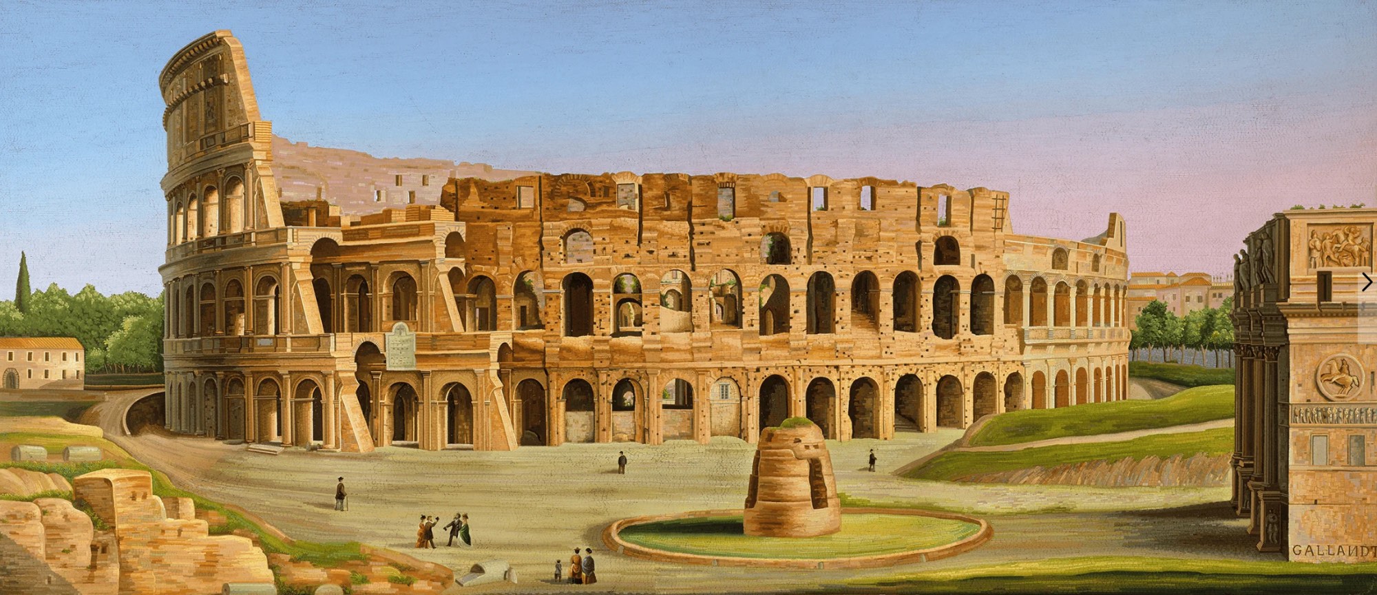 Solve Luigi Gallandt (Italian, 19th century), The Colosseum jigsaw ...