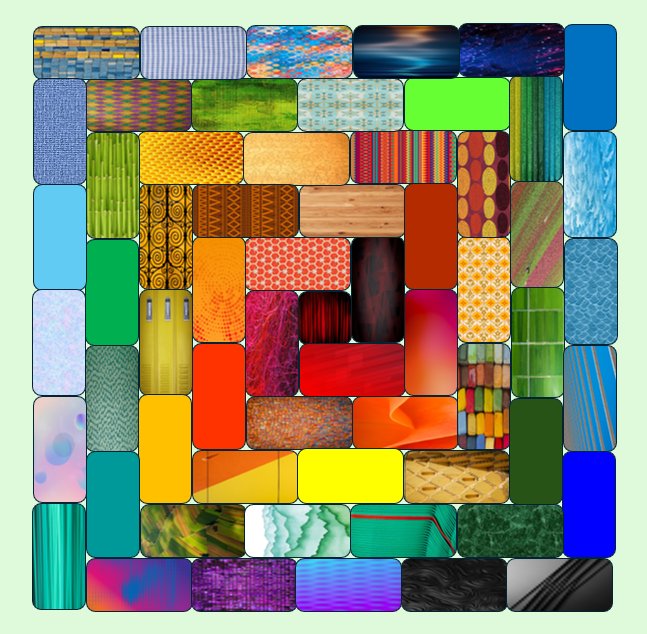 Solve square spiral jigsaw puzzle online with 36 pieces