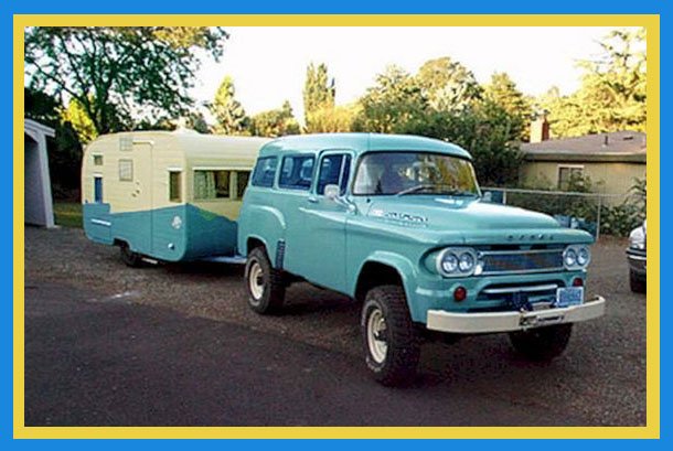 Solve 1963 Dodge Power Wagon Town Wagon camper jigsaw puzzle online Solve 1963 Dodge Power Wagon Town Wagon camper jigsaw puzzle online