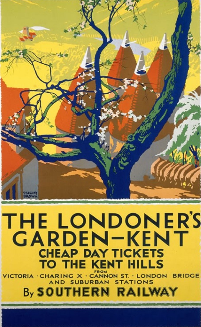 Solve Rail Posters Kent (4) jigsaw puzzle online with 104 pieces