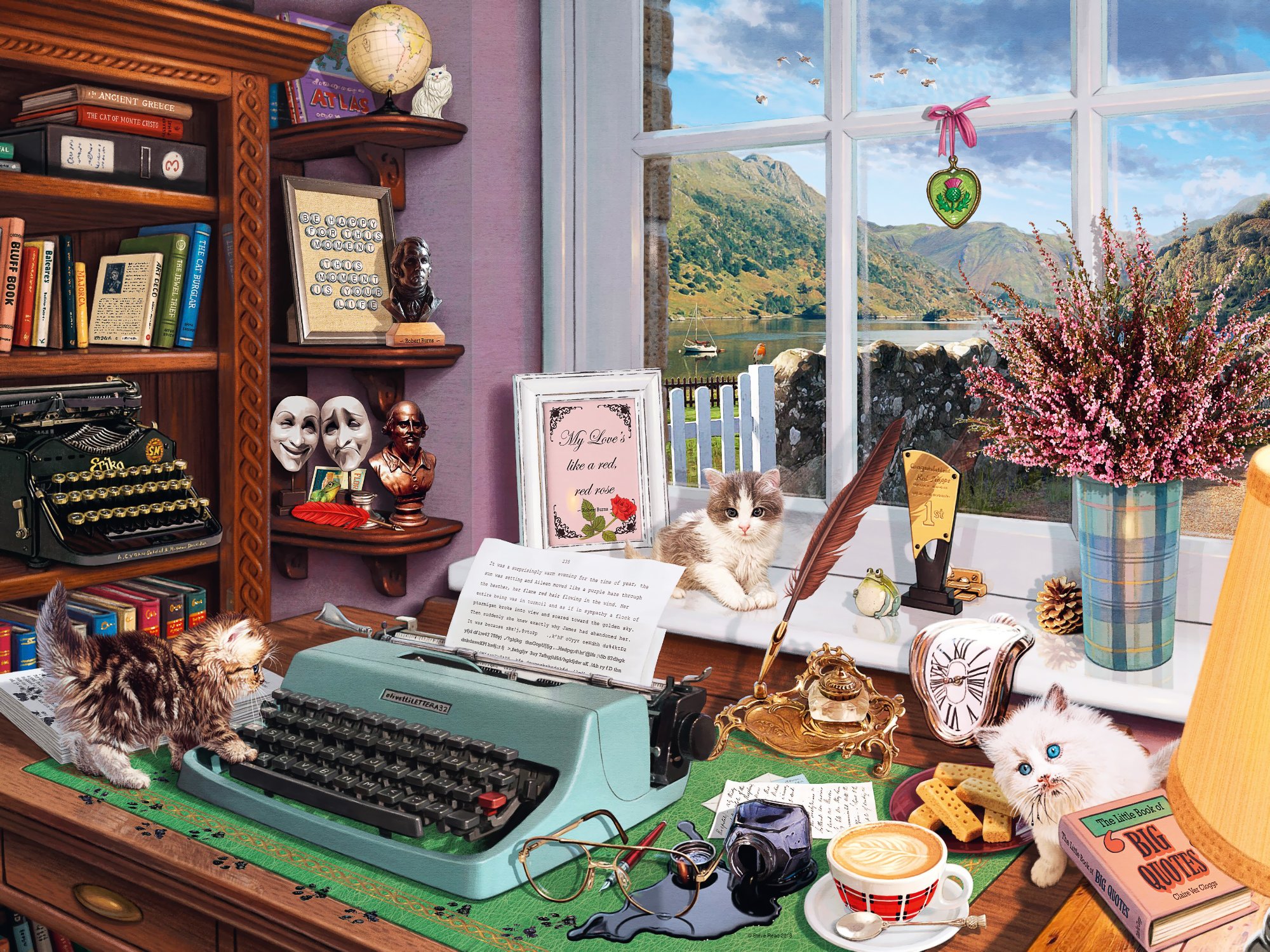 Solve The Writer's Desk jigsaw puzzle online with 352 pieces