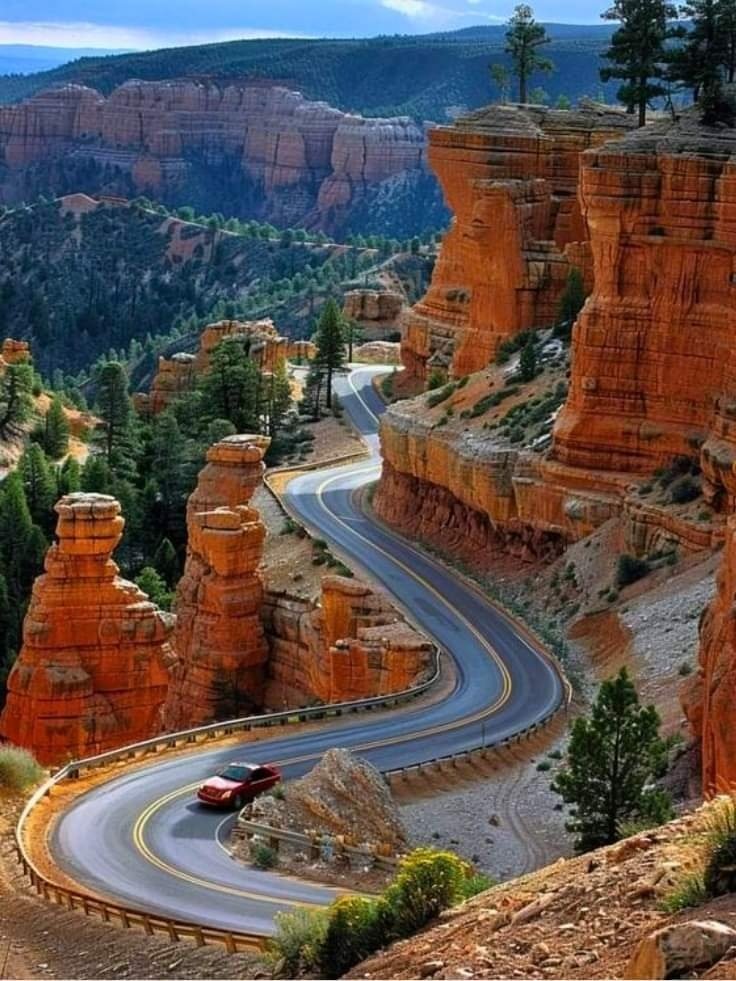 Solve Scenic Highway, Utah jigsaw puzzle online with 63 pieces