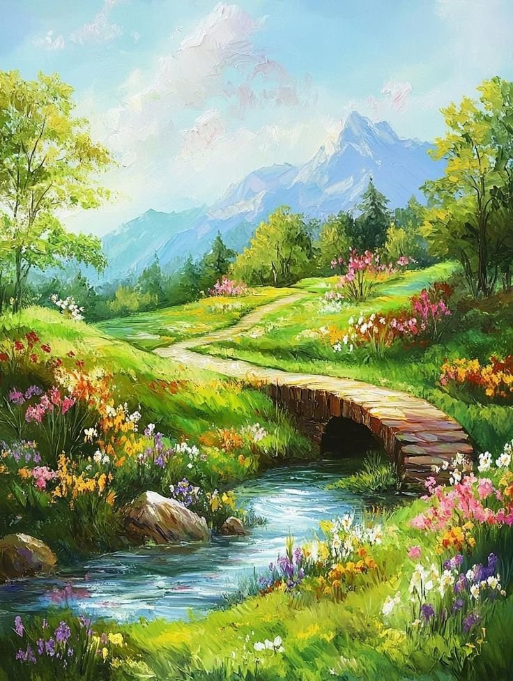 Solve Scenic landscape jigsaw puzzle online with 63 pieces