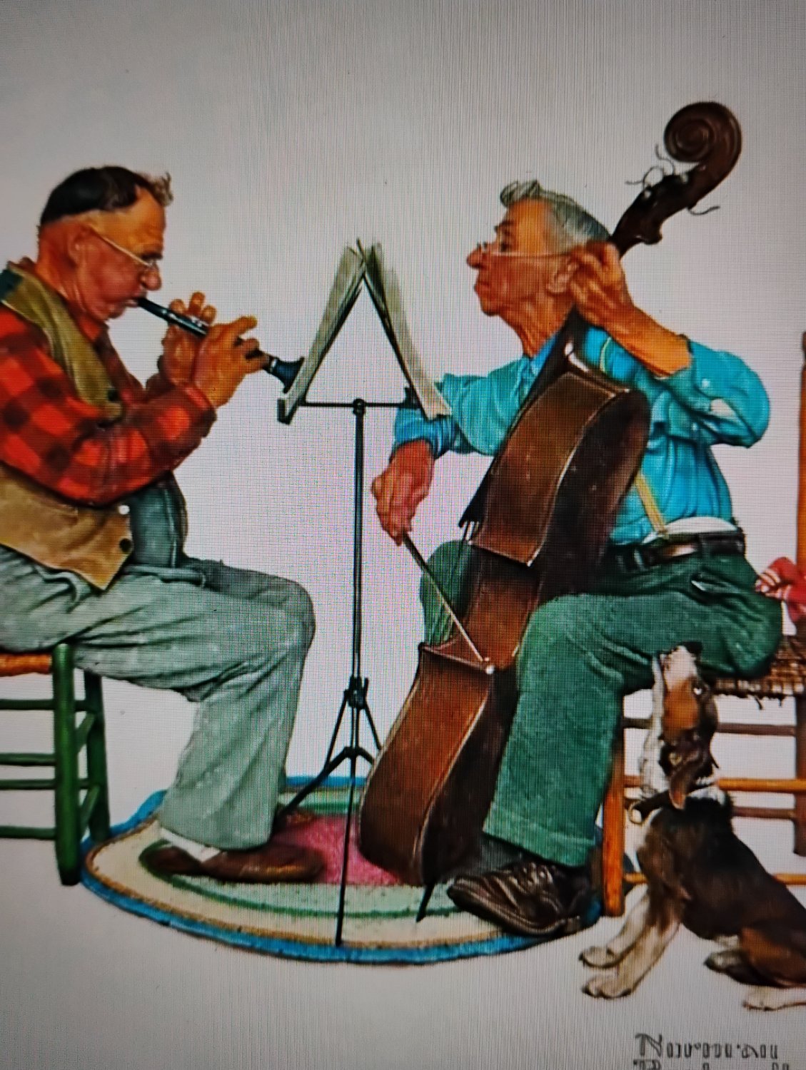Solve Norman Rockwell jigsaw puzzle online with 63 pieces