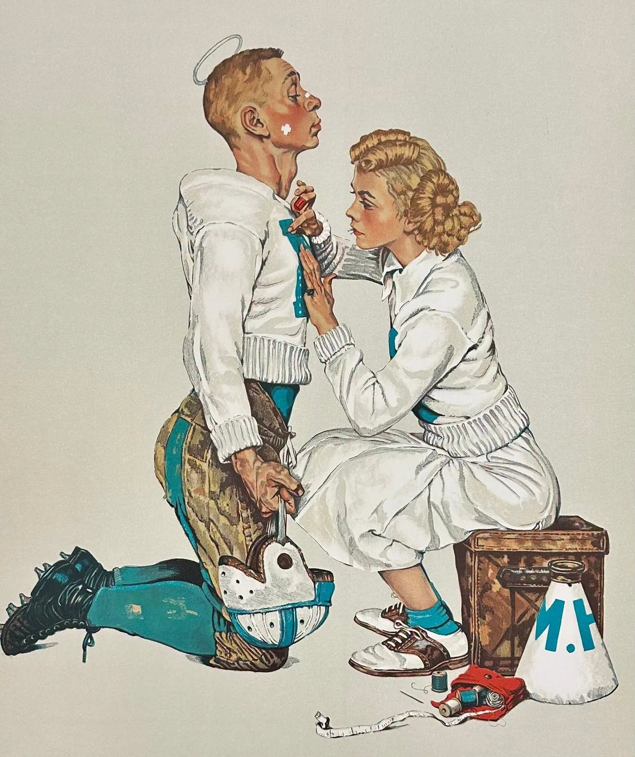 Solve Norman Rockwell jigsaw puzzle online with 99 pieces