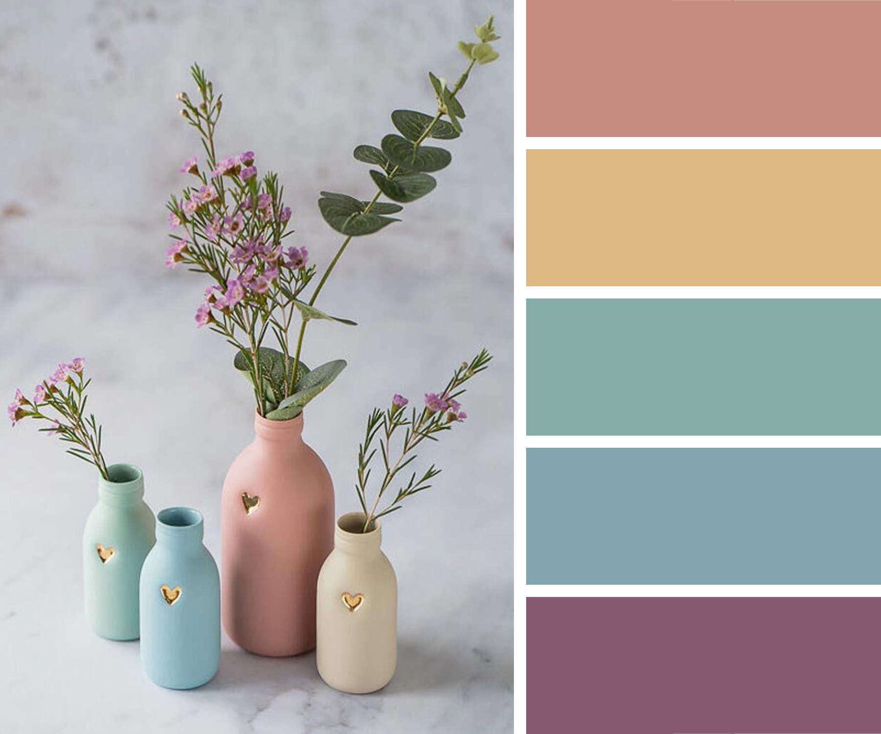 Solve Pastel Porcelain Vases jigsaw puzzle online with 270 pieces