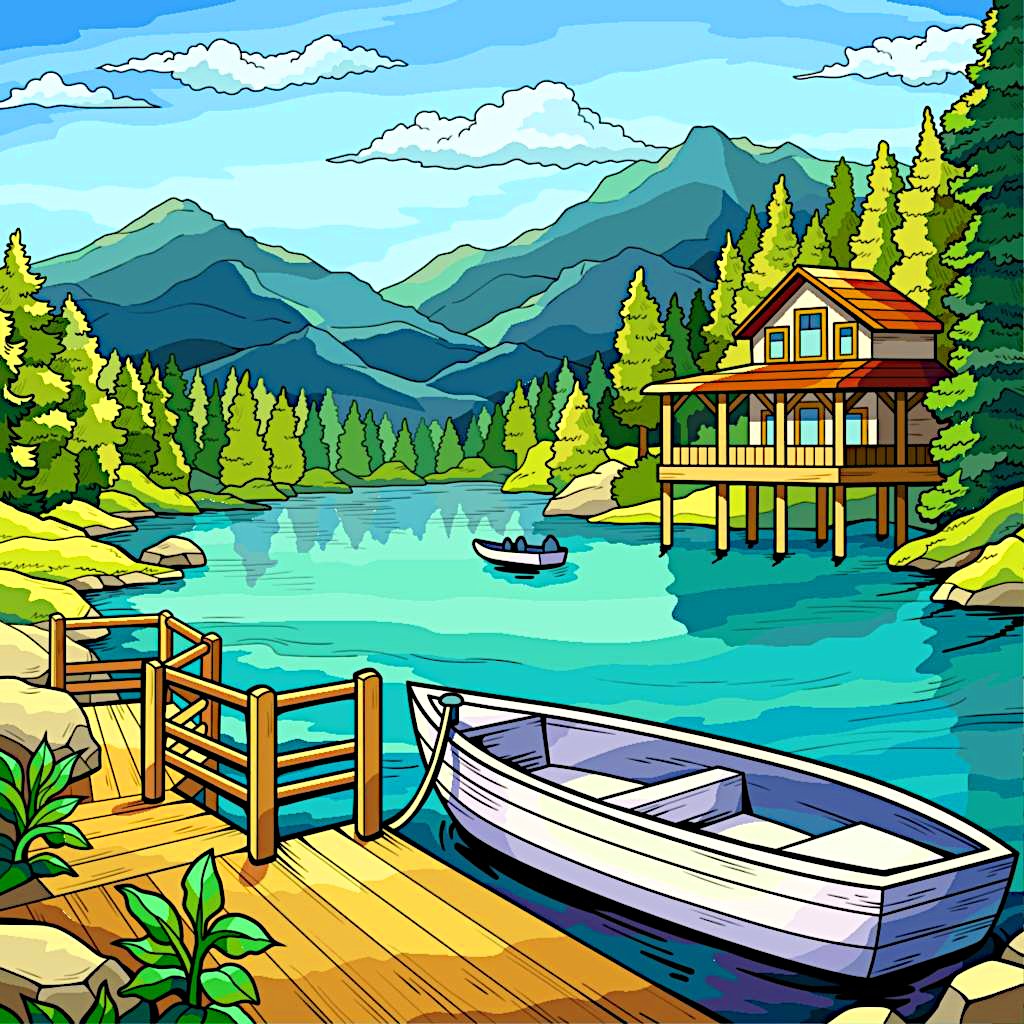 Solve 2 House Color jigsaw puzzle online with 64 pieces