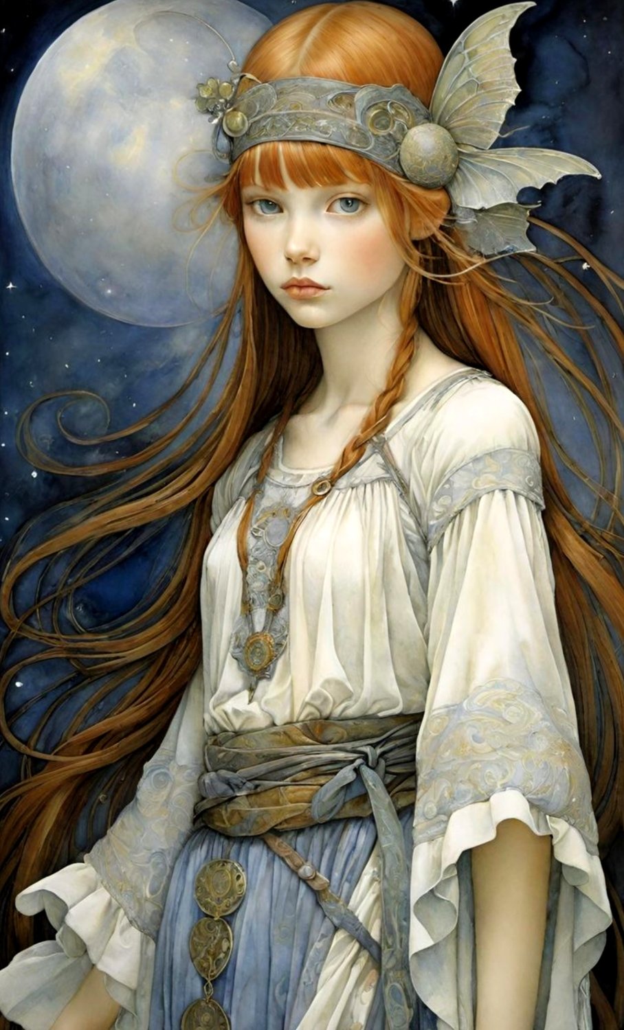 Jigsaw Puzzle 84 pieces The Girl With The Flaxen Hair Jigidi