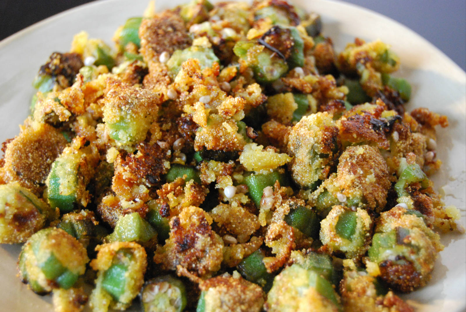 Solve FRIED OKRA jigsaw puzzle online with 330 pieces