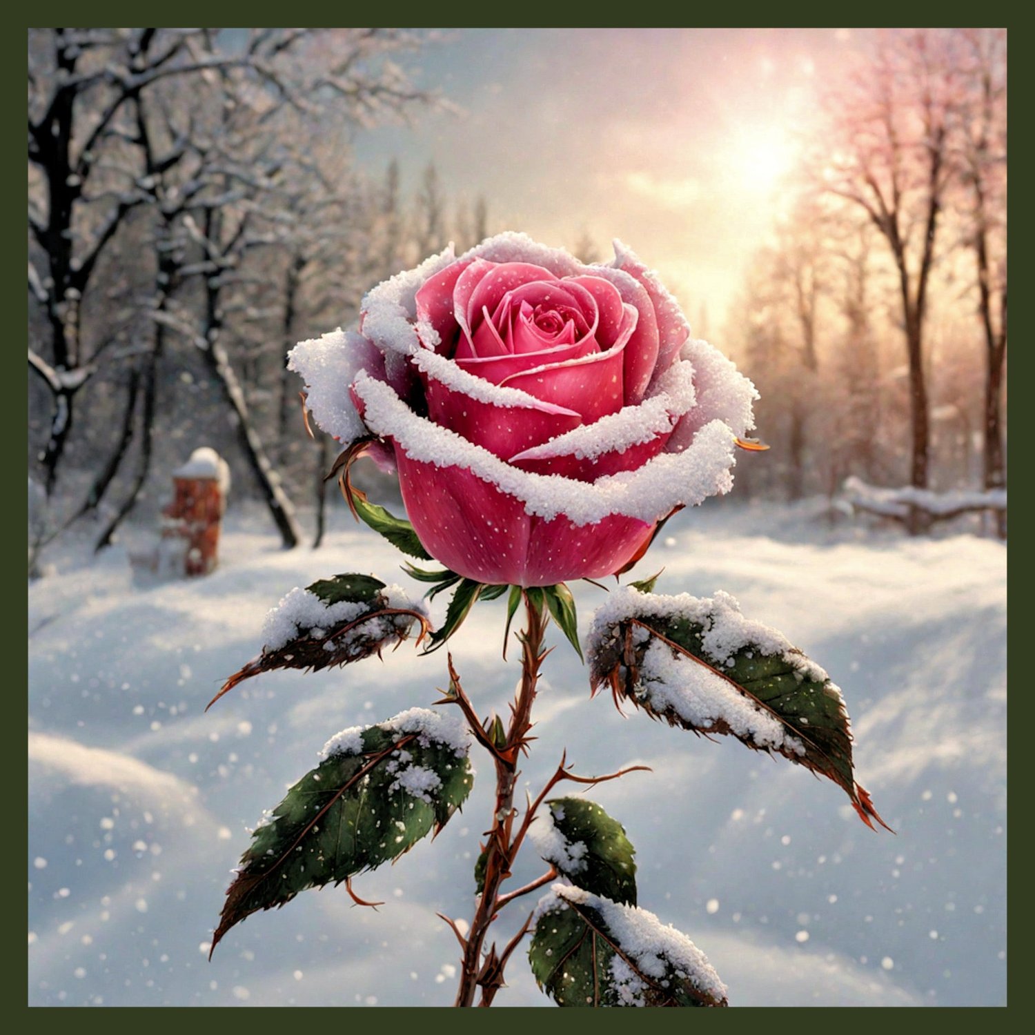 Winter Park Roses Solve Winter Rose, resizable 9 to 600 pieces jigsaw puzzle online with ...