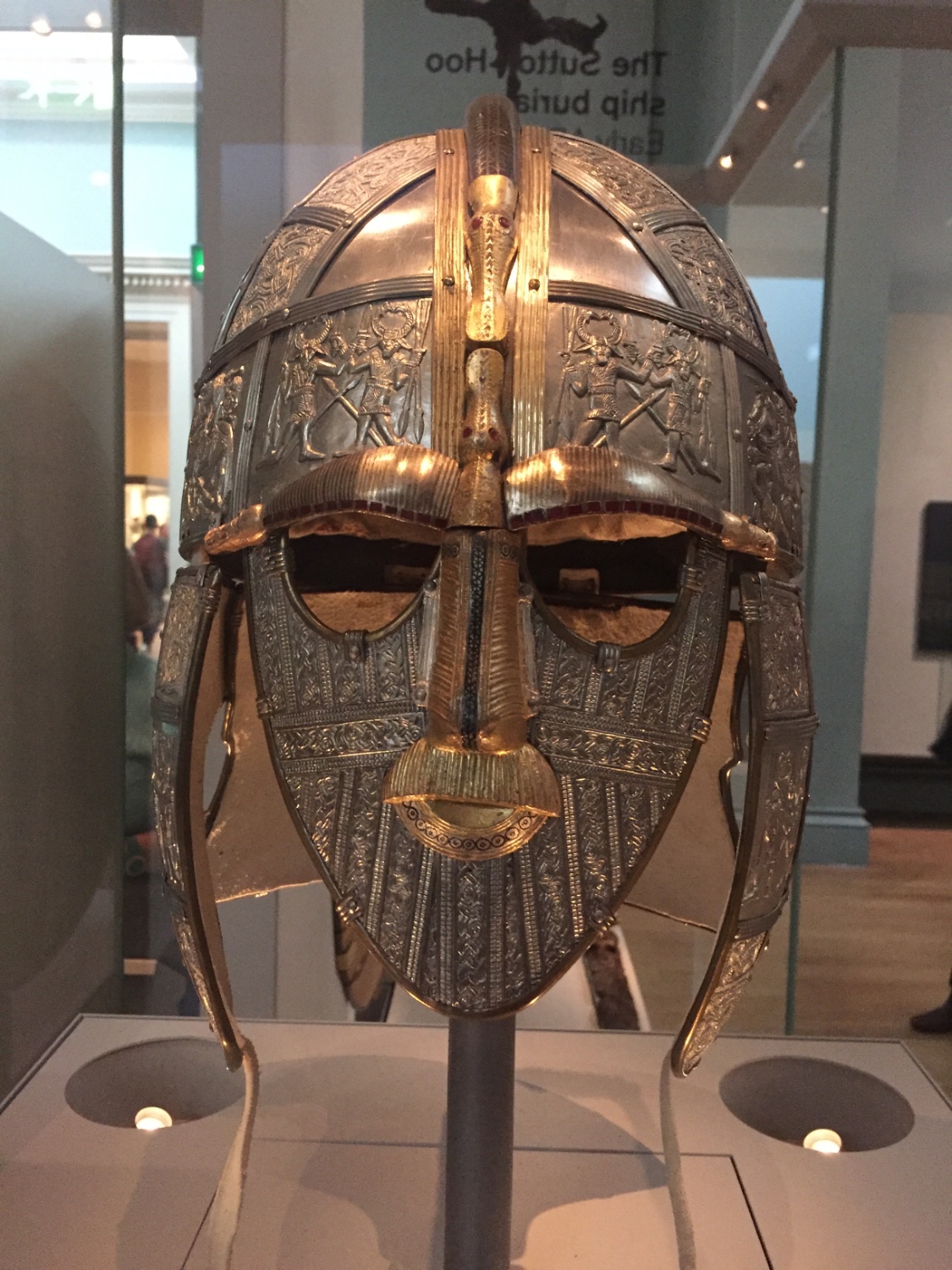 Solve Sutton Hoo Burial Mask jigsaw puzzle online with 63 pieces