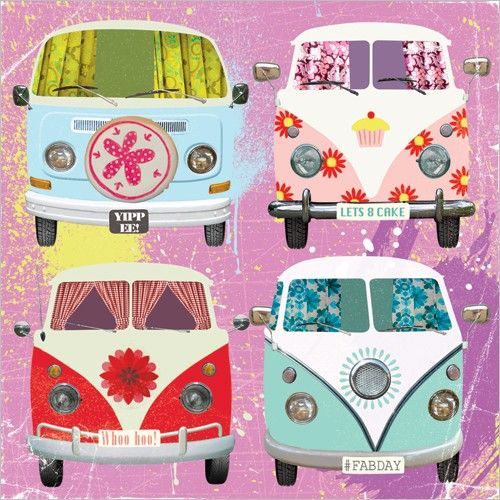 Solve VW Camper Vans jigsaw puzzle online with 64 pieces