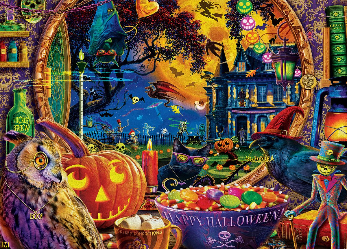 Jigsaw Puzzle 300 pieces A Scary Night Outside 9XLarge) Jigidi