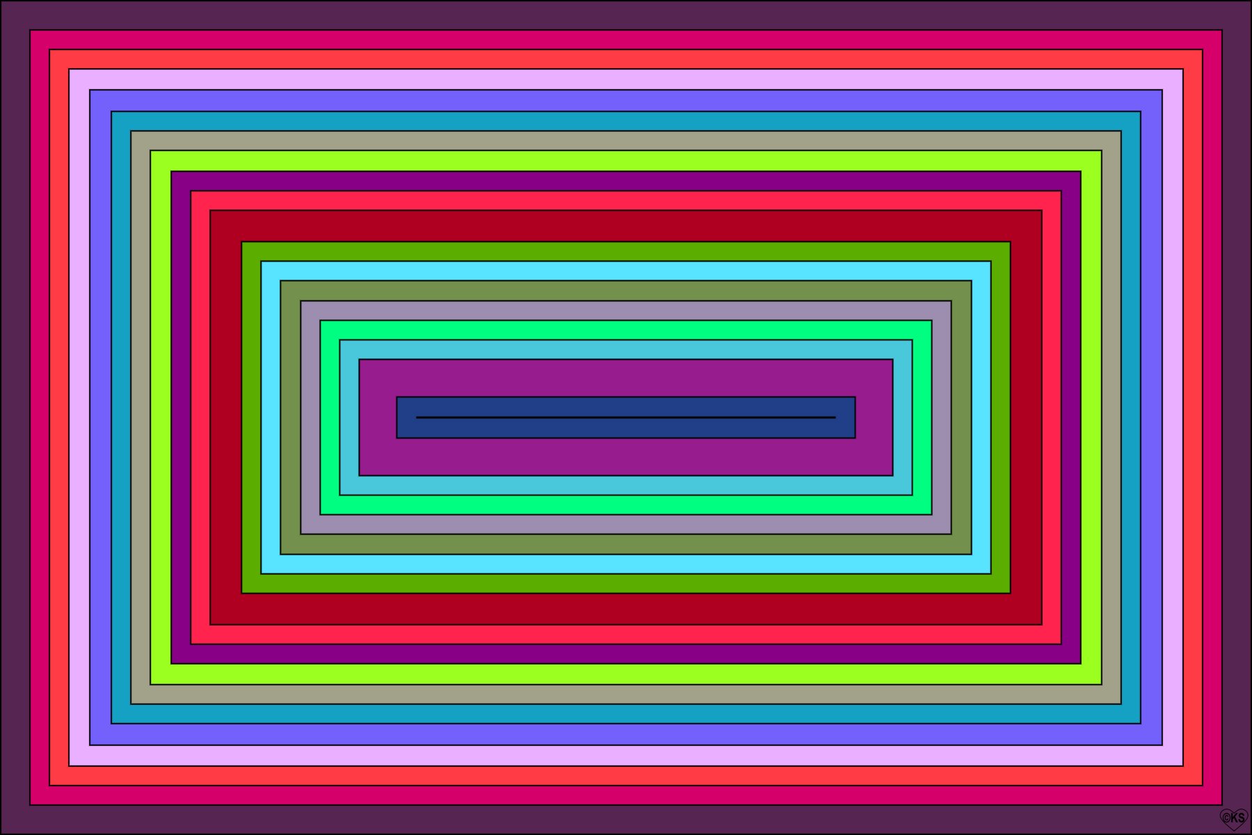 Solve Concentric Rectangles!! ~ H jigsaw puzzle online with 600 pieces