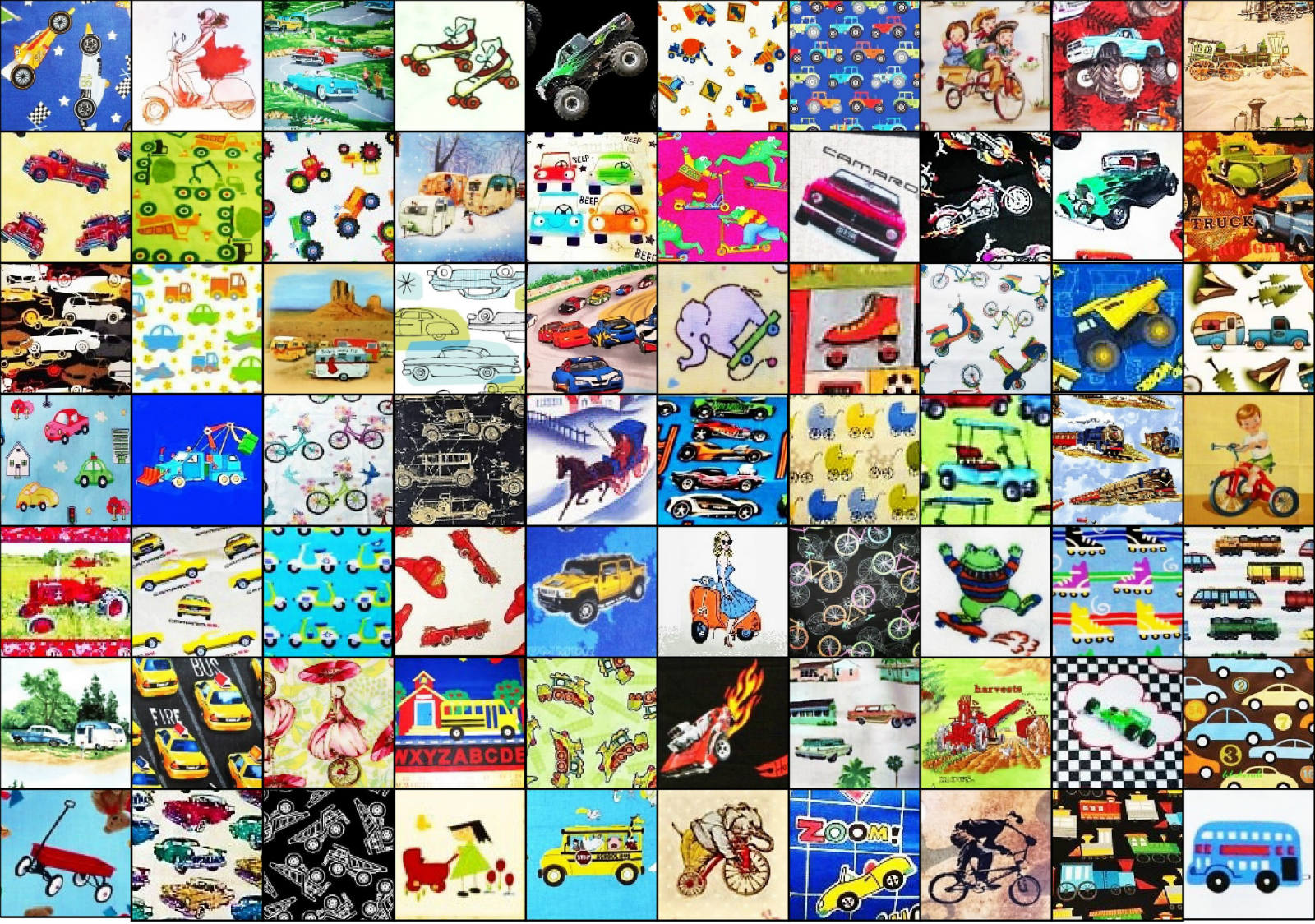 Solve PATCHWORK WHEELS jigsaw puzzle online with 408 pieces