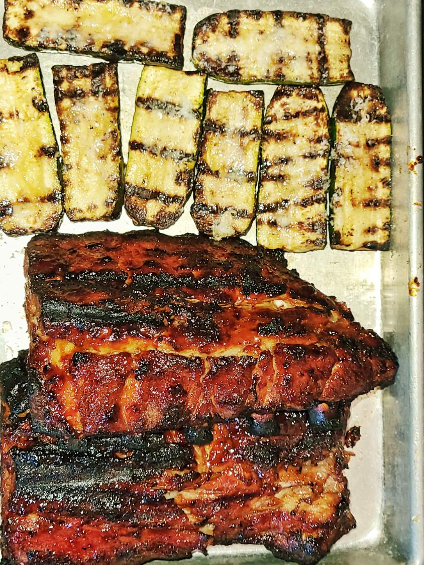 Solve Grilled Baby Back Ribs and Zucchini jigsaw puzzle online with 35 ...