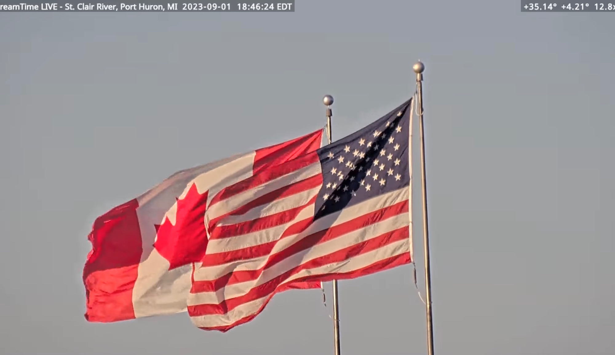 Solve Flags, Port Huron, September 1, 2023 jigsaw puzzle online with 60