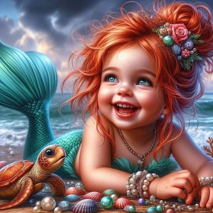 Solve LITTLE MERMAID jigsaw puzzle online with 144 pieces