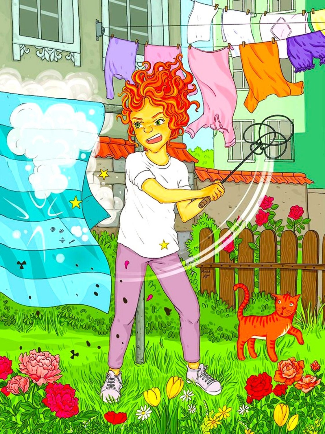 Solve Beating the Rug jigsaw puzzle online with 352 pieces