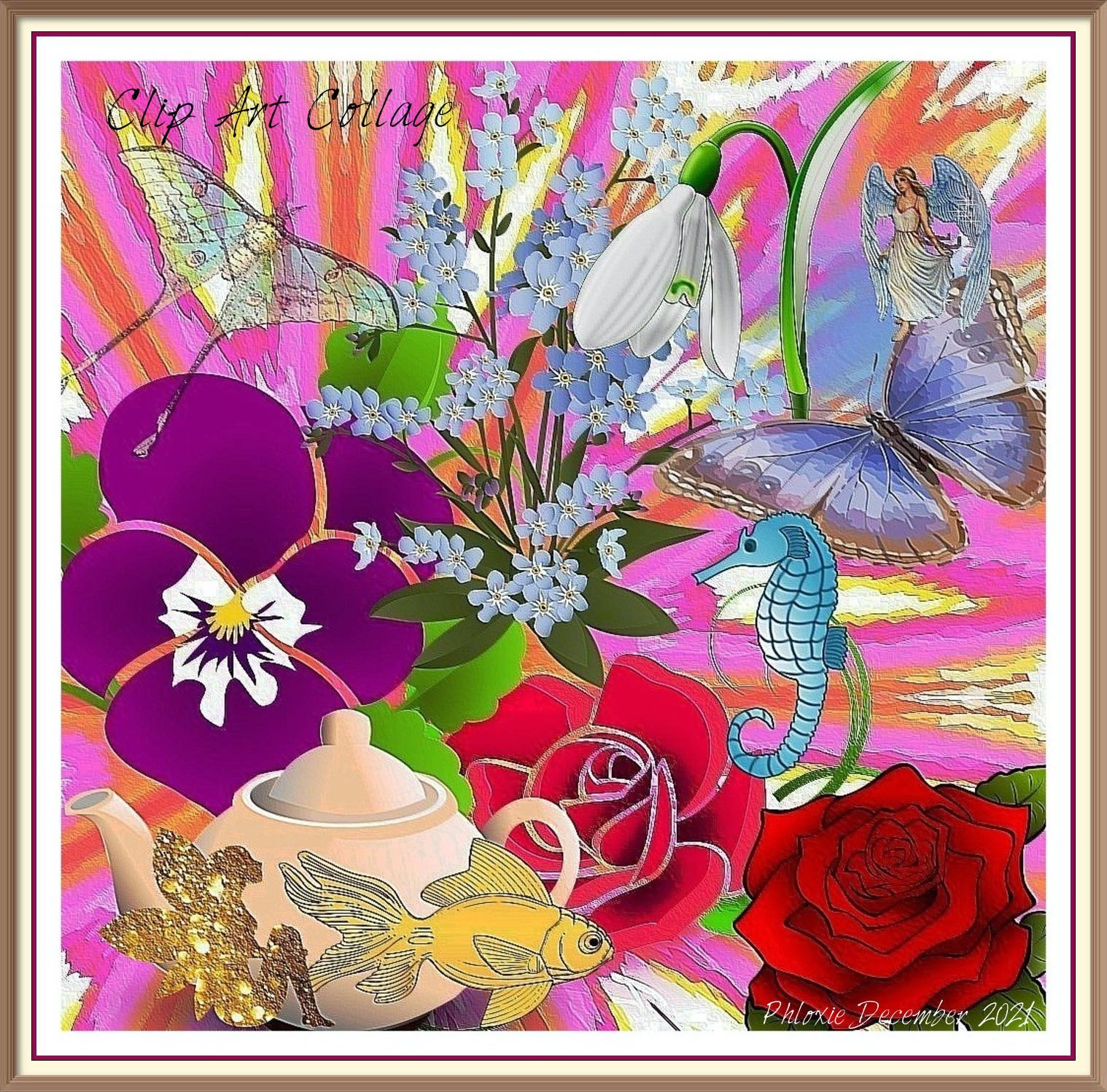Solve Clip Art Collage jigsaw puzzle online with 420 pieces