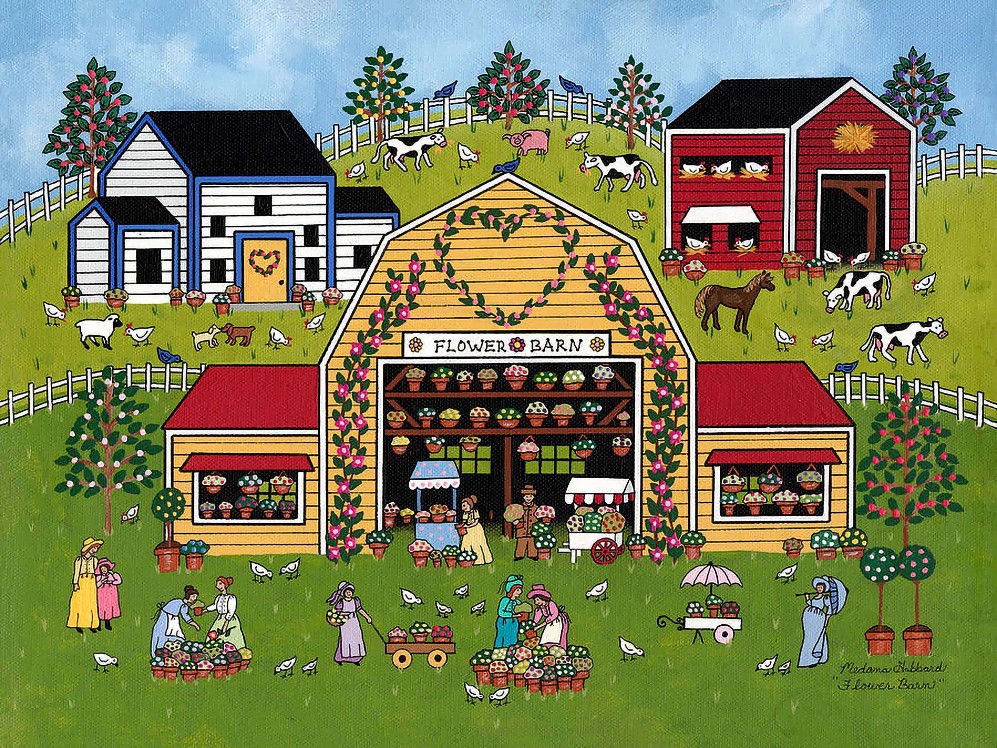 Solve Flower Barn jigsaw puzzle online with 352 pieces